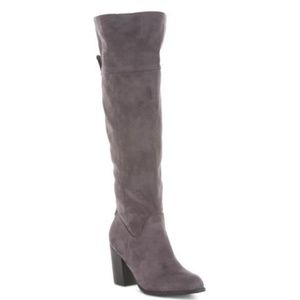 Knee high charcoal grey size 11 boots